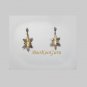 3-D Snowflake Earrings, Vintage, Classic Style, Goldtone, BooKooGuru, Vintage Jewelry