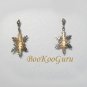 3-D Snowflake Earrings, Vintage, Classic Style, Goldtone, BooKooGuru, Vintage Jewelry