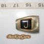 Removable Belt Buckle, Snap On Style, Letter "J", BooKooGuru, Vintage Jewelry