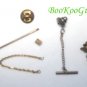 Tie Tack, Tie Pin, Vintage, Unique Style, Screw-on, BooKooGuru, Vintage Jewelry