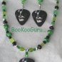 KISS Peter Criss Guitar Pick Necklace, Original Design, Texas Artisan Crafted