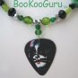 KISS Peter Criss Guitar Pick Necklace, Original Design, Texas Artisan Crafted