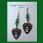KISS Peter Criss Guitar Pick Earrings, Rock & Rollover Genuine KISS, Hand-crafted