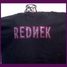 RednekRockers Bling Rhinestone Embellished T-shirt, Black, REDNEK, Jeff Foxworthy,Rebel Flag