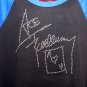 Ace Frehley Autograph Signature KISS! Bling Rhinestone Embellished T-shirt