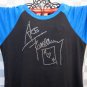 Ace Frehley Autograph Signature KISS! Bling Rhinestone Embellished T-shirt