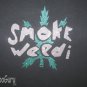 Smoke Weed Embellished T-shirt, Black, Glitter Vinyl, Original Design