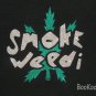 Smoke Weed Embellished T-shirt, Black, Glitter Vinyl, Original Design
