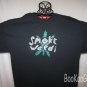 Smoke Weed Embellished T-shirt, Black, Glitter Vinyl, Original Design