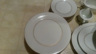 Wedding Band" Fine China VINTAGE/ Antique 1900's 10 place sets