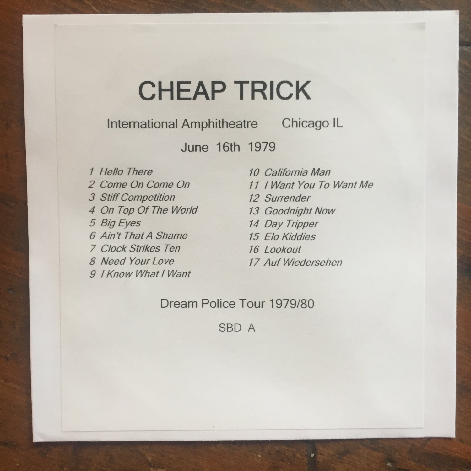 Cheap Trick 2 cd Chicago IL 1979 Dream Police tour