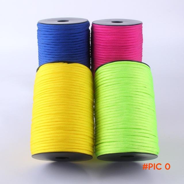 100m Spools 201 Colors Paracord 550 Rope Parachute Cord Lanyard 7strand Paracorde Outdoor
