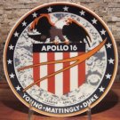 Apollo 16 BEST OFFER Collectors Plate Chateau Inc Denmark Kesa.#646 Space NASA