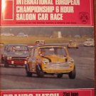 1969 Brands Hatch Saloon car race program