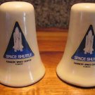 VINTAGE CERAMIC SALT & PEPPER SHAKERS~SOUVENIRS~SPACE SHUTTLE FLORIDA