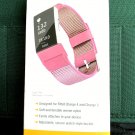 WITHit Woven Nylon Band For Fitbit Charge 4 & Charge 3 - Pink - Brand New