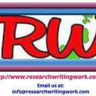 Research Writing Work.com