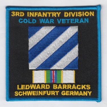 Ledward Barracks Schweinfurt 3ID Cold War  embroidered patch