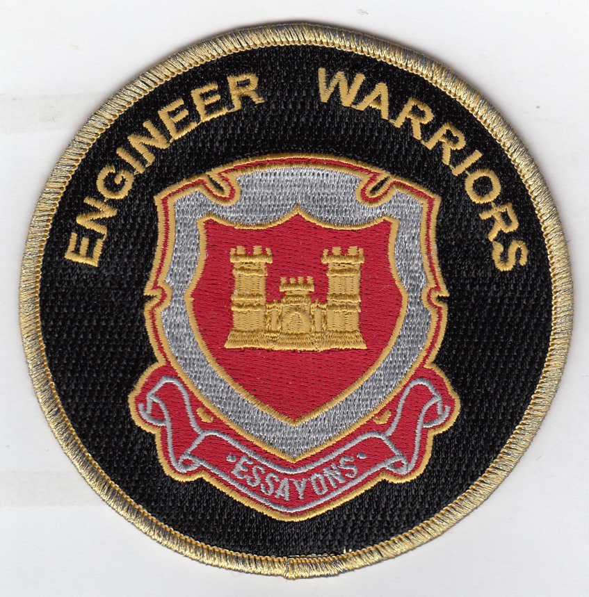 Engineers "Essayons" Engineer Warriors 4" round