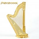 Piececool 3D Metal Puzzle Harp Musical Instruments Building P025G DIY 3D Laser Cut Models Toys