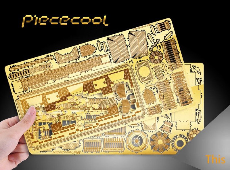 Piececool 3D Metal Puzzle US Capitol USC Building Kits P015G DIY 3D