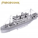 Piececool 3D Metal Puzzle The Crossing Boat Building Kits P061S DIY 3D Laser Cut Models Toys