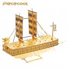 Piececool 3D Metal Puzzle Korea Geobukseon Boat P020G DIY 3D Laser Cut Models Toys For Audit