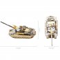 Piececool 3D Metal Puzzle M1A2 SEP TUSK II Tank Model Kit P077 DIY Laser Cut Jigsaw Toys