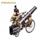 Piececool 3D Metal Puzzle Artilleryman Style Cannon Model Kits P080-KG DIY Laser Cut Jigsaw Toys