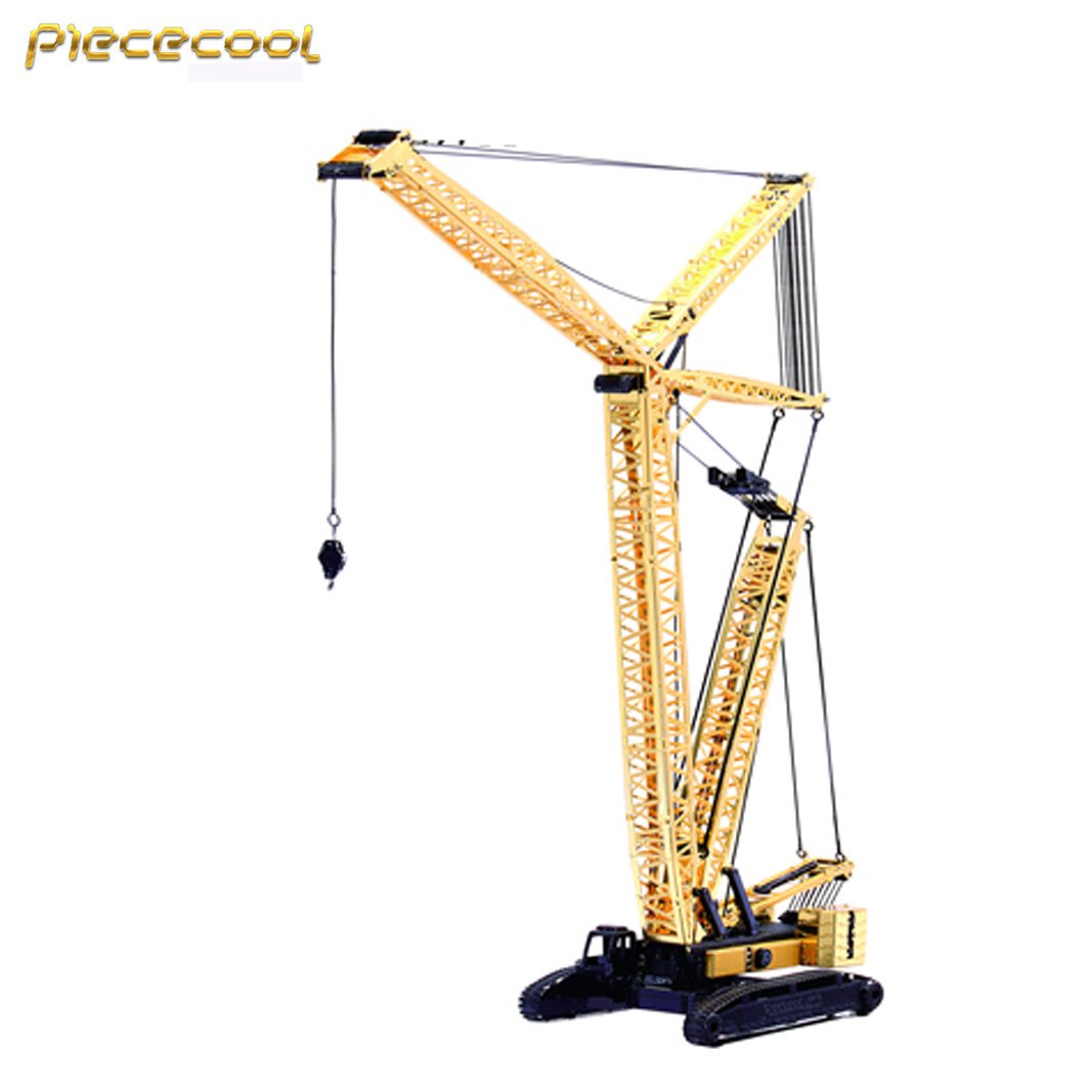 Piececool 3D Metal Puzzle Crawler Crane Model Kit P081-KG DIY Laser Cut ...