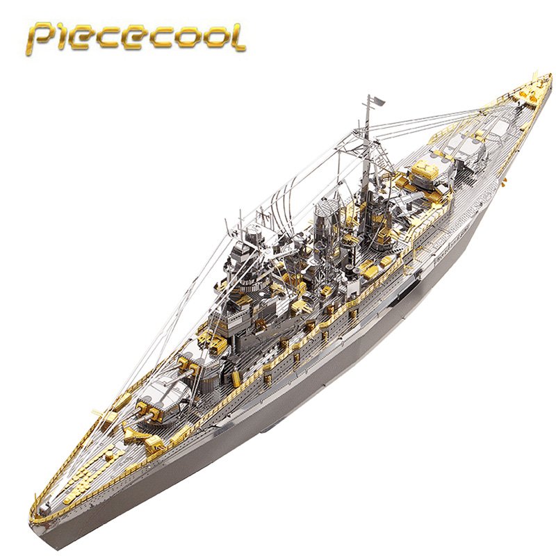 Piececool 3D Metal Puzzle Nagato Class Battleship Warship Model Kits ...