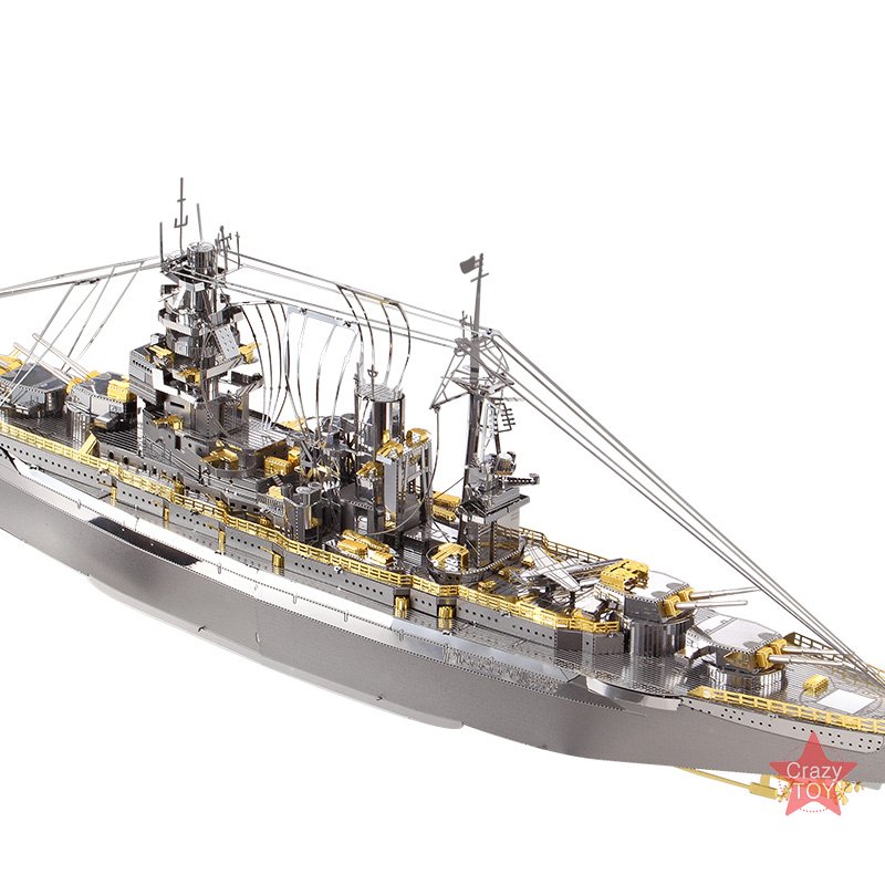Piececool 3D Metal Puzzle Nagato Class Battleship Warship Model Kits P091SG DIY 3D Laser Cut Toys