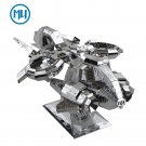 MU 3D Metal Puzzle Starcraft 2 Terran Banshee Model Kits DIY 3D Laser Cut Jigsaw Toys For Audit