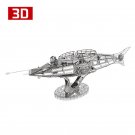 HK Nanyuan 3D Metal Nano Puzzle The Nautilus Submarine Assemble Model Kits C02 DIy 3D Laser Cut Toy