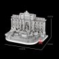 HK Nanyuan 3D Metal Nano Puzzle Roman Trevi Fountain Assemble Model Kits I22205 DIY Laser Cut Toy
