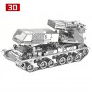 3D Metal Nano Puzzle 122mm Multi-Barrel Rocket Launcher Model Kits I22210 Diy 3D Laser Cut Toy