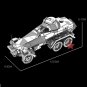 3D Metal Nano Puzzle Sd.Kfz.232 6-Wheeled Heavy Armored Car Model Kits I22217 DIY 3D Laser Cut Toy