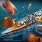 Piececool Japan Battleship Yamato Diy 3D Assemble Model Kits P101-SRY Laser Cut Jigsaw Puzzle Toy