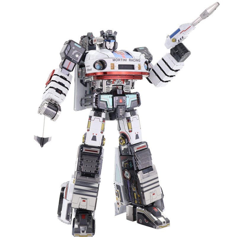 MU Transformers 5 Jazz G1 Replaceable Parts DIY 3D Metal Puzzle Assemble Model Kits Toys