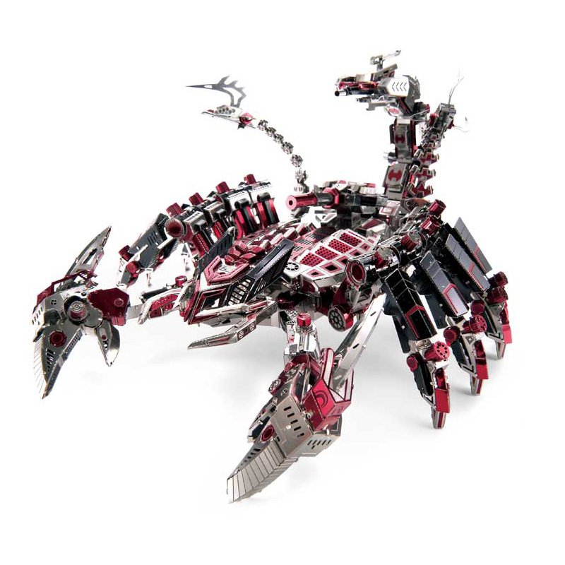 Microworld Red Devils Scorpion DIY 3D Assemble Metal Model Kits Nano Puzzle Jigsaw Toys D003
