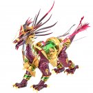 Piececool Auspicious Kirin 3D Metal Puzzle DIY Assemble Model Kits Jigsaw Toy P107-RGN