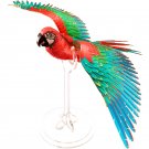 Piececool Scarlet Macaw With Stand 3D Metal Model Kits DIY Assemble Puzzle Jigsaw Toy