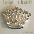 Rhinestone Crown Pin