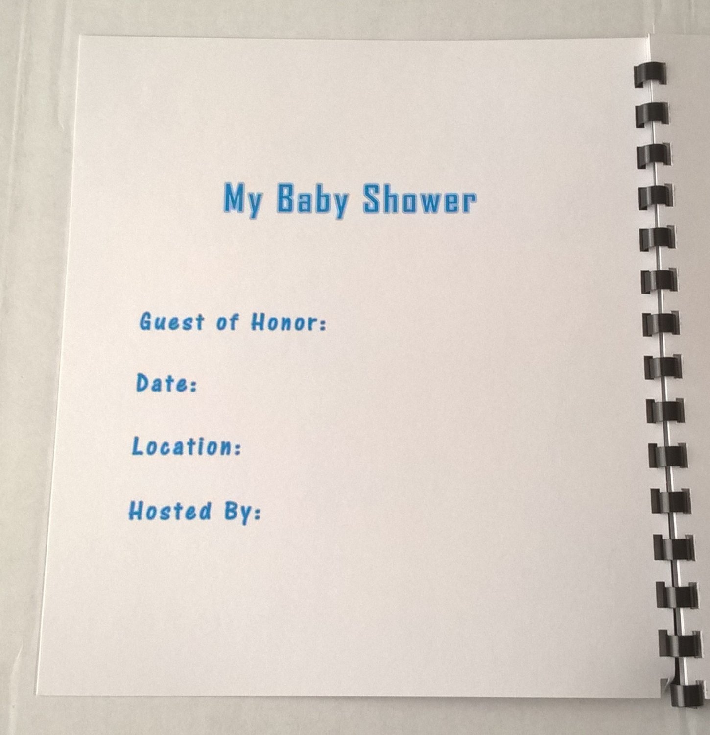 Baby Shower Boy Keepsake Book