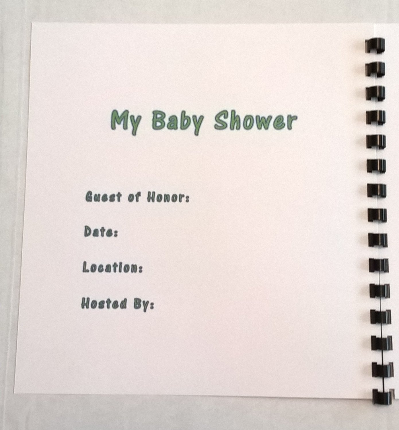 Baby Shower Boy Keepsake Book