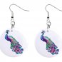 Earrings - Peacock Buttons