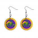 Earrings - Mardi Gras Buttons