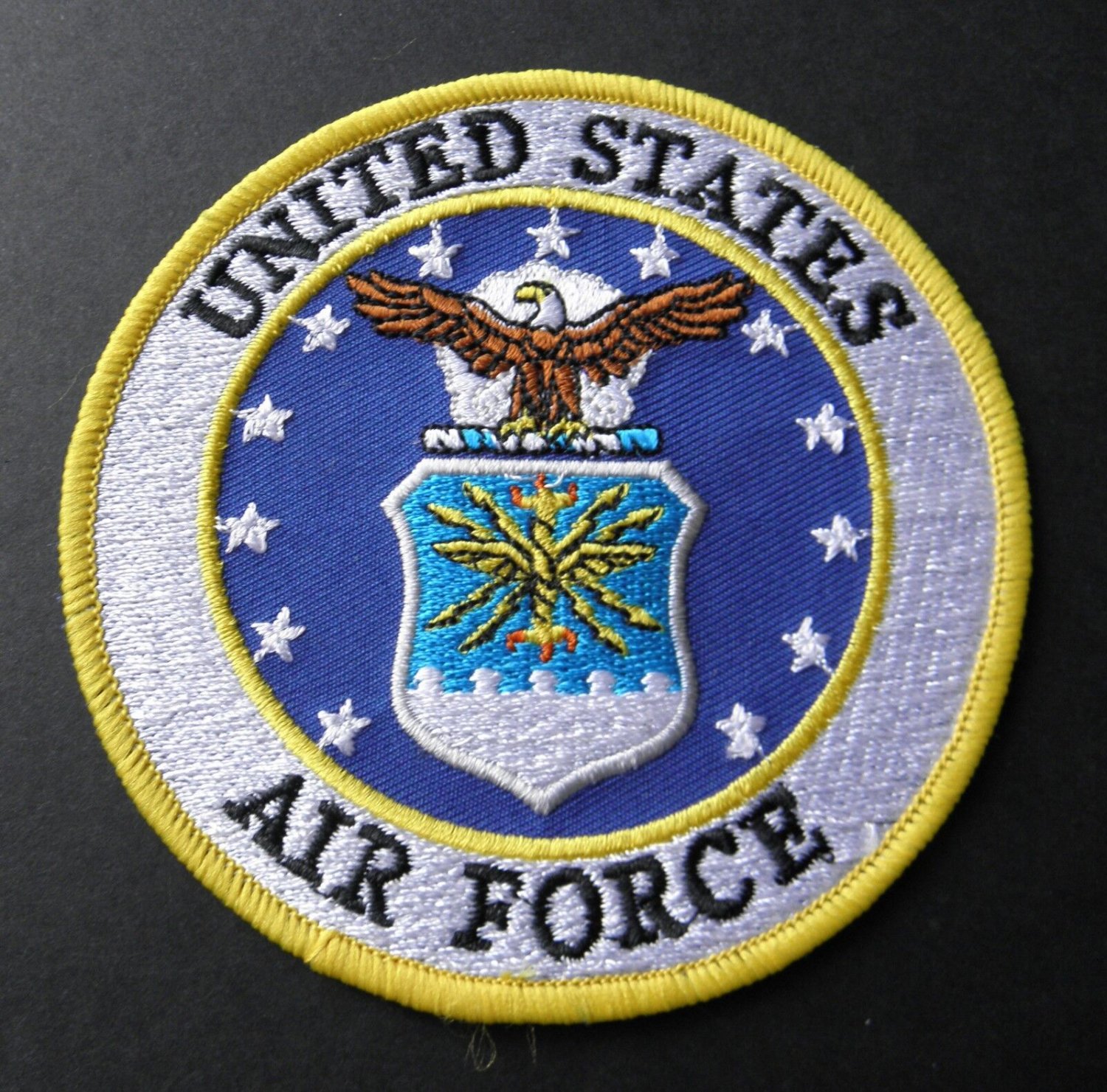 USAF US AIR FORCE EMBROIDERED PATCH 4 INCHES