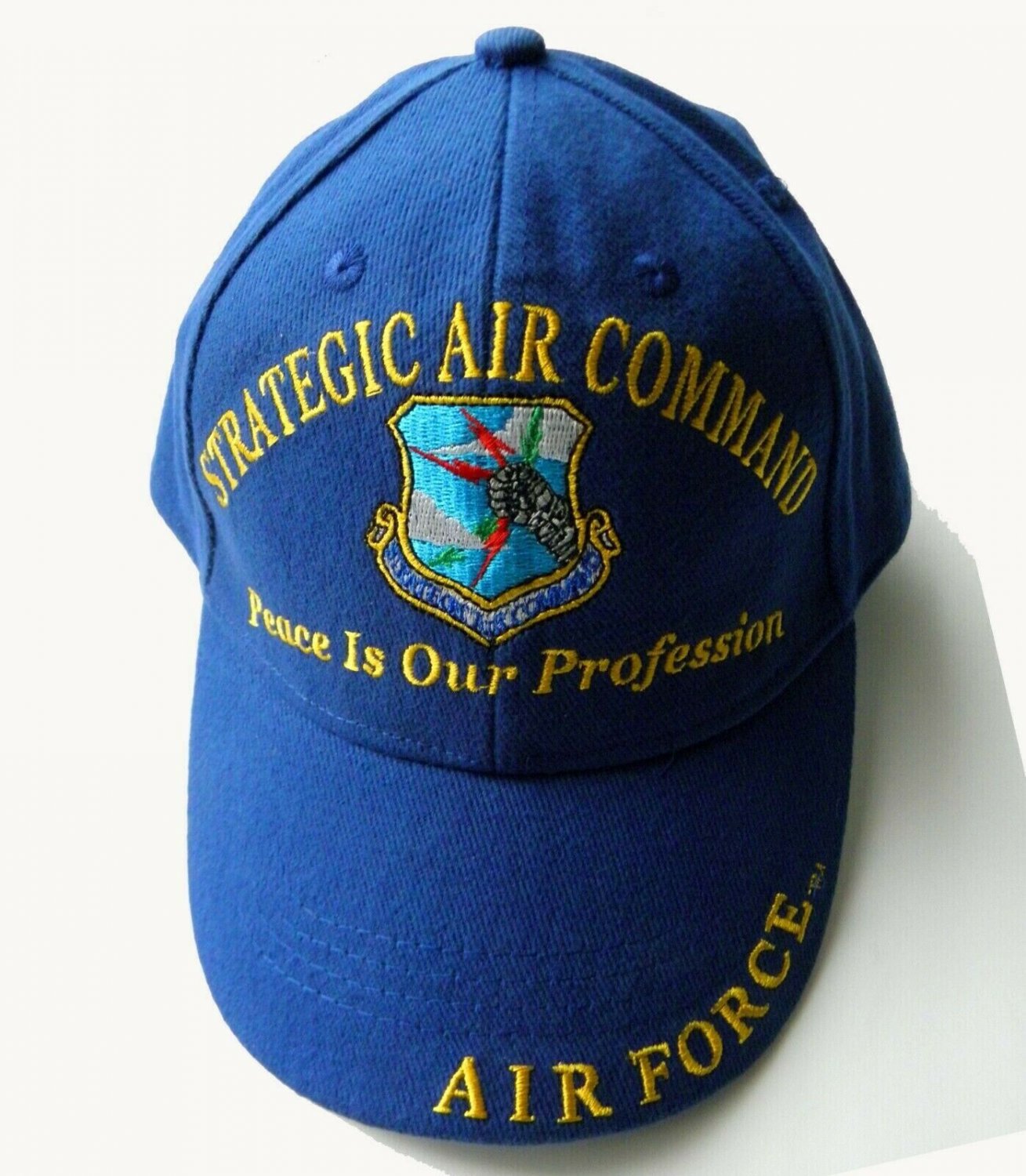 STRATEGIC AIR COMMAND USAF AIR FORCE EMBROIDERED BASEBALL CAP