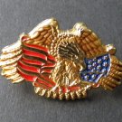 USA UNITED STATES AMERICAN EAGLE FLAG LAPEL PIN BADGE 1.1 INCHES